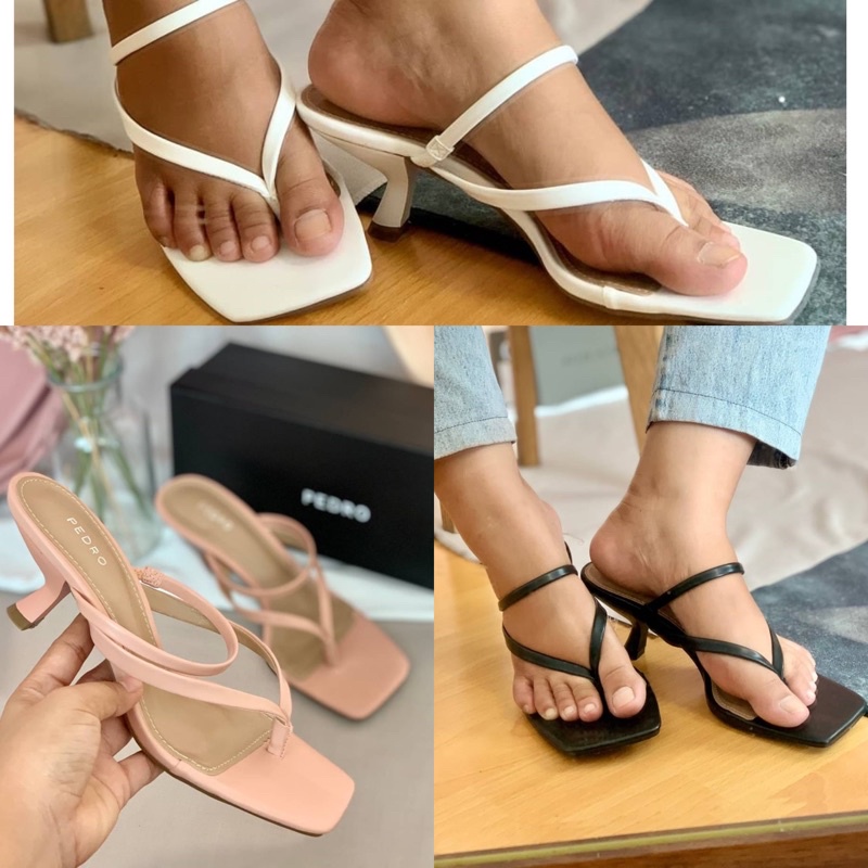 [7.7 Boombastis Sale⚡] - SANDAL WANITA PS081 STRAPPY HEEL SANDALS PREMIUM IMPORT