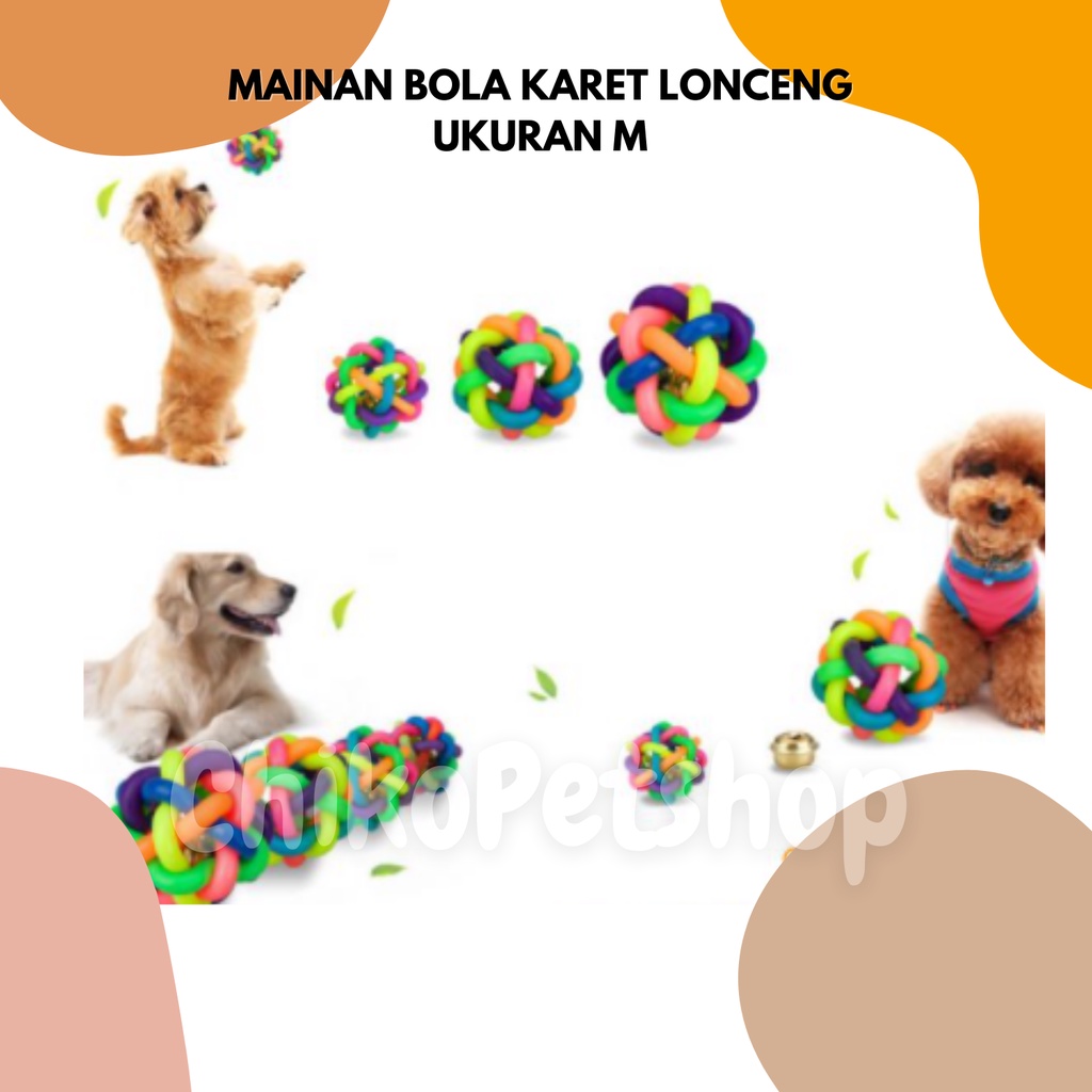 Mainan Bola Karet Lonceng