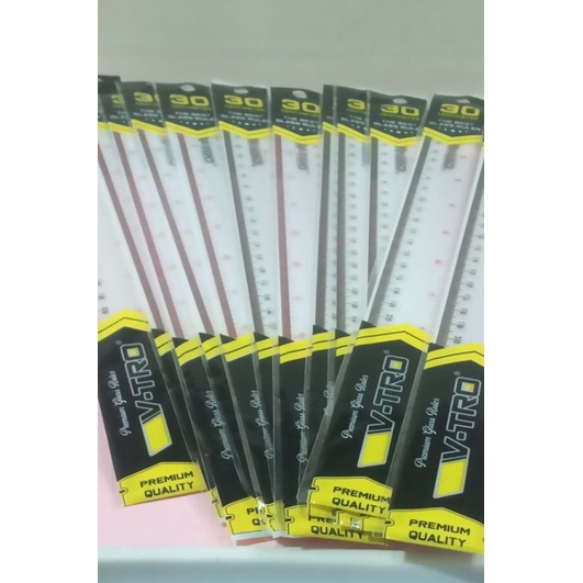 

V Tro Penggaris Premium Glass Ruler 1 Pcs