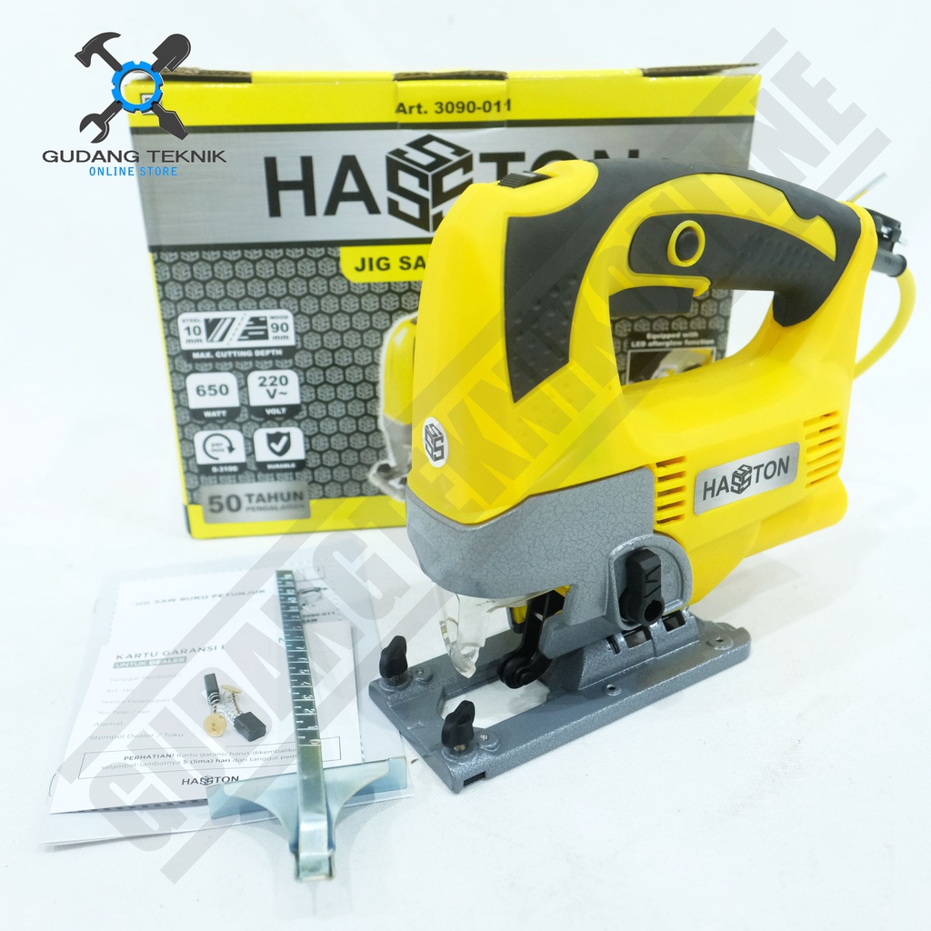 Mesin Jigsaw HASSTON PROHEX 3090-011 / Jig Saw Mesin Gergaji Kayu Triplek Mika HASTON 3090 011