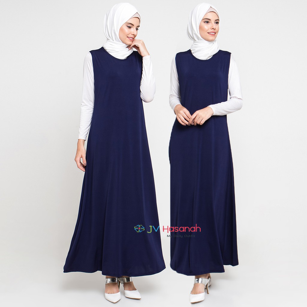 Gamis Tanpa Lengan Jersey - JV Hasanah Sheilla Kensy Jersey Manset Dress