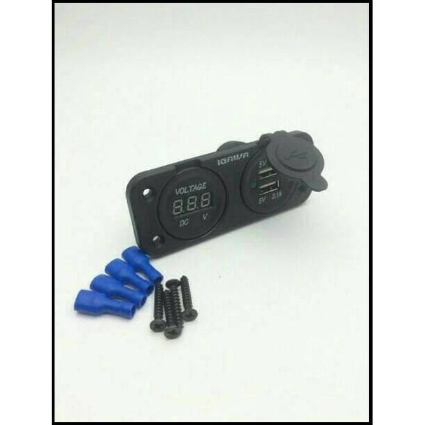 Casan Hp Di Motor Usb / Charger + Voltmeter Nmax Vario125 Vixion Dll