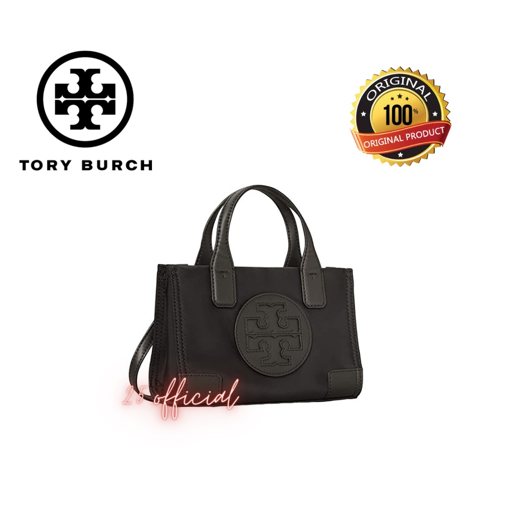 [ORIGINAL] TORY BURCH Ella Micro Tote Black Original / Tas Tory Burch Wanita Original / TB Original