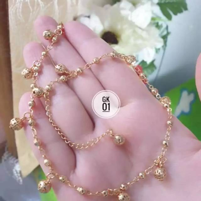 Gelang kaki bola bola Xuping gold