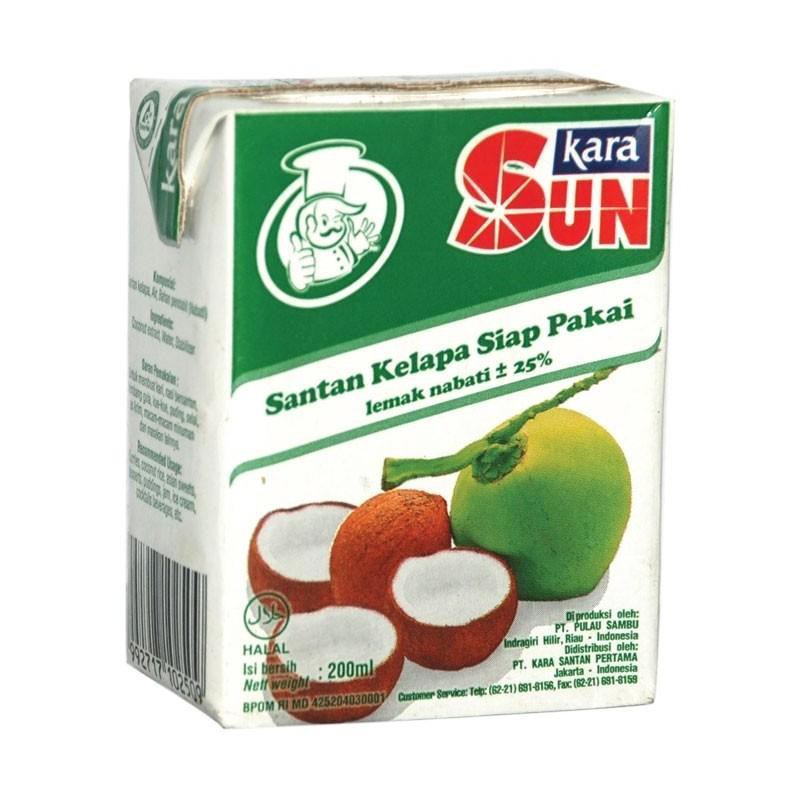 

Santan Kelapa KARA/SUNKARA 200ml Siap pakai