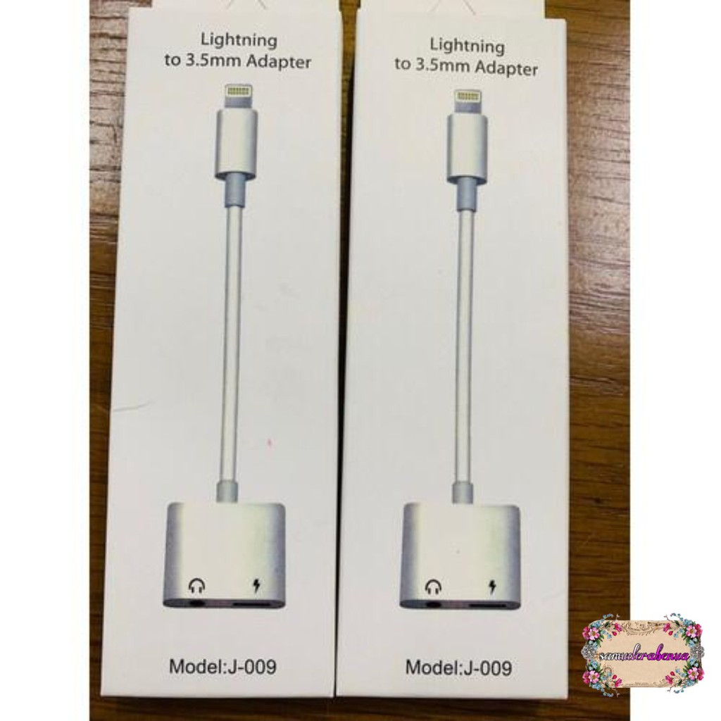 J009 dual converter spilter iPhone ligthing to jack audio 3.5MM 7 7+ 8+ x xr xs Max 11pro Max SB1013