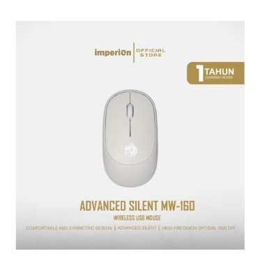 Mouse imperion wireless usb optical 1600dpi silent on off mw-160 mw160