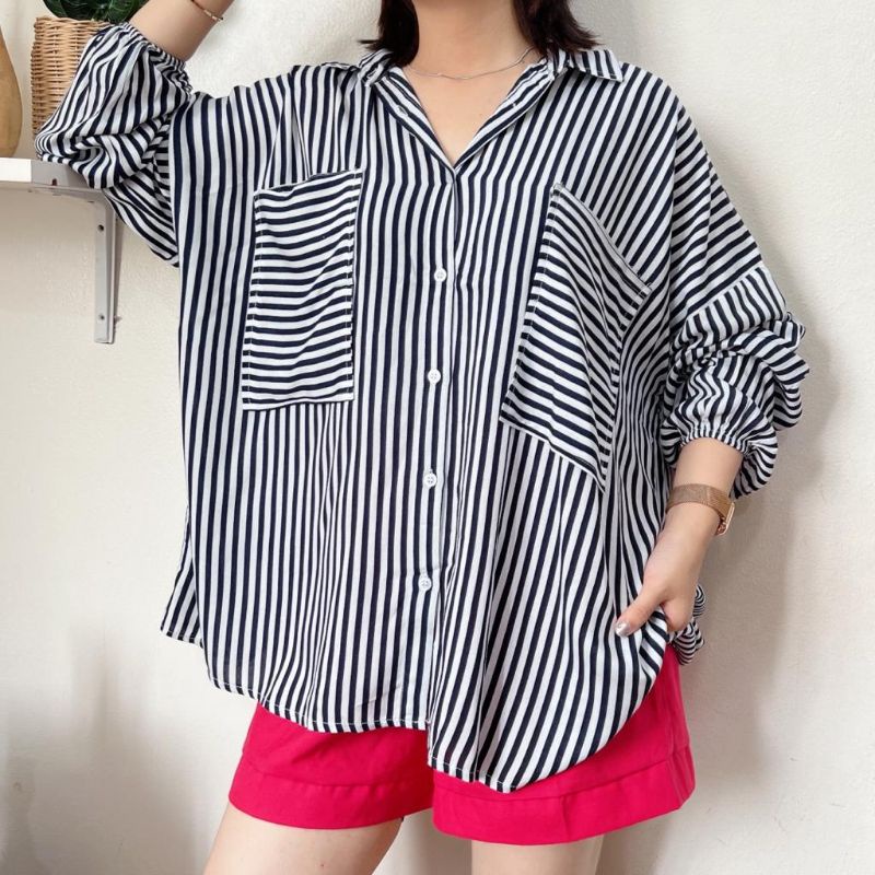 Kemeja Amory Stripe