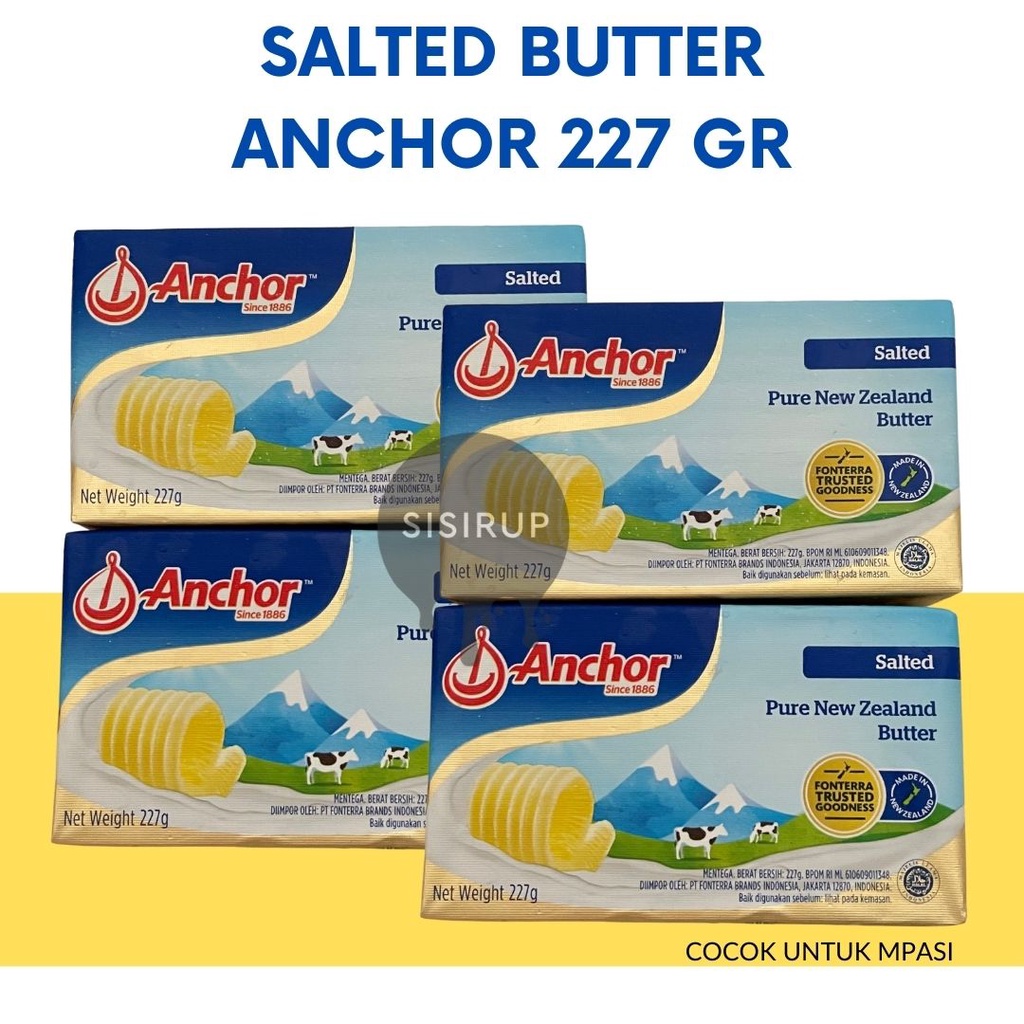 SALTED Butter Anchor 227 gram / Pats / Butter