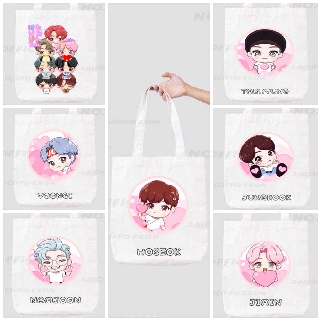 TOTEBAG KANVAS KPOP BOYBAND KOREA