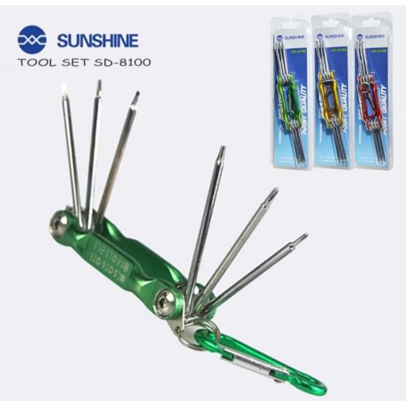 OBENG FULLSET SUNSHINE SD8100 TOOLS SET