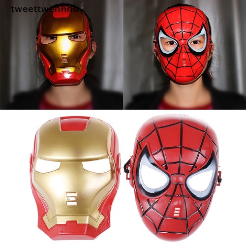 MAINAN TOPENG SUPERHERO IRONMAN SPIDERMAN CAPTAIN AMERIKA BUMBLE BEE HULK