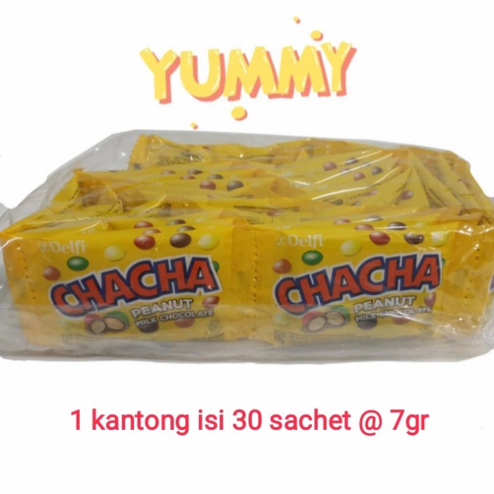 

COKELAT- COKLAT CHA CHA DELFI (CHACHA) 13 GRAM. ISI 30BKS/PAK. - PEANUT -COKELAT.