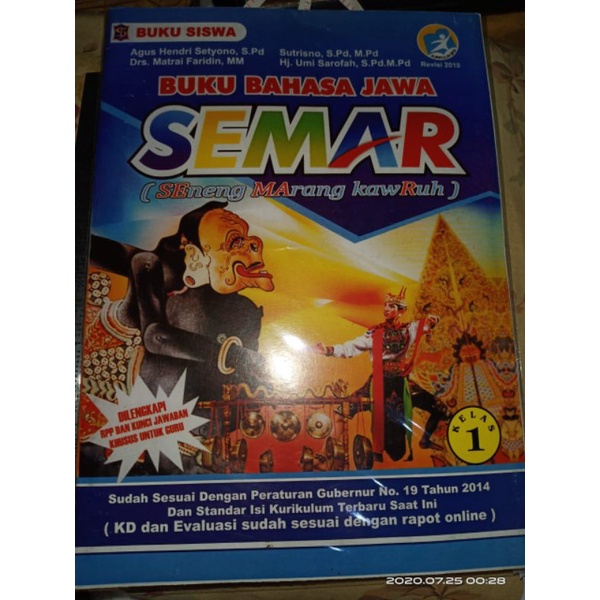 Semar Jawa 2018 Buku soal bahasa jawa sd kelas 1/2/3/4/5/6