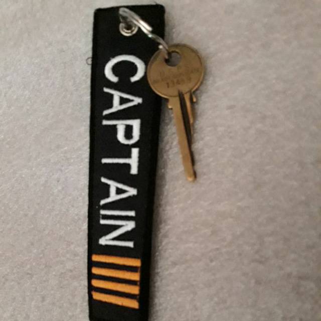 Keytag CAPTAIN IIII gantungan kunci bordir