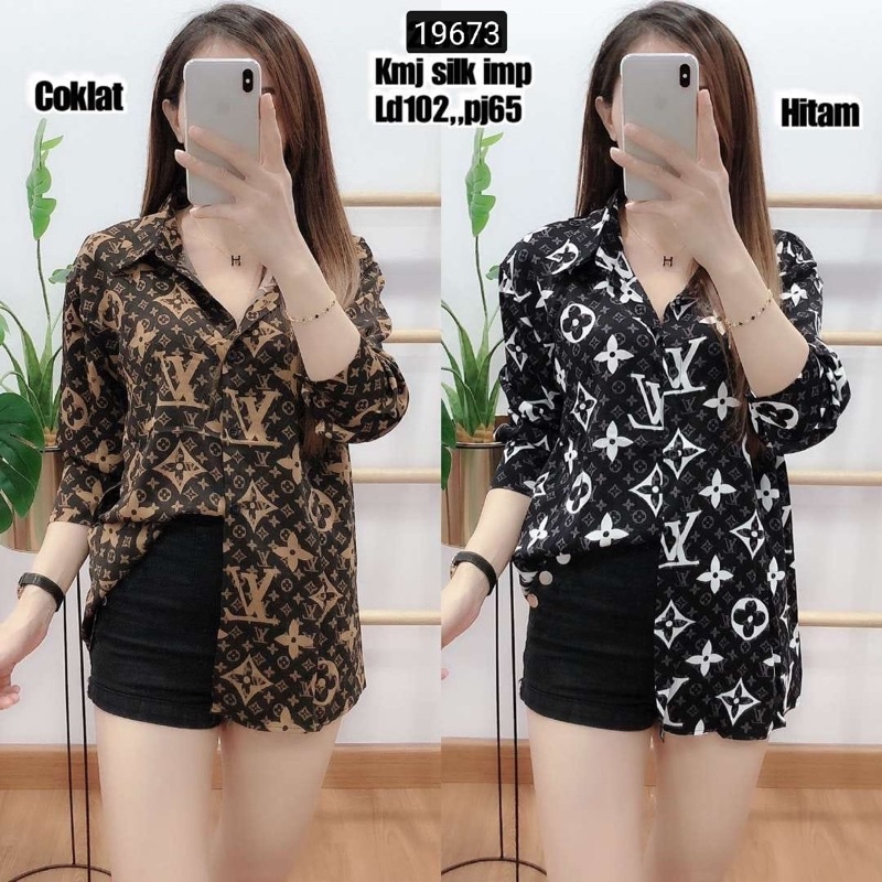 (TERMURAH RESTOCKED) KEMEJA LOUIS VUITTON CANTIK