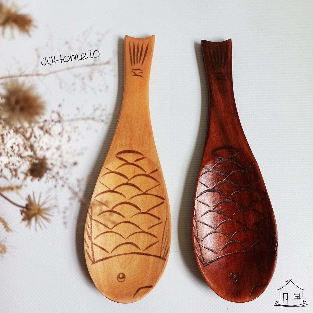 Sendok Kayu - Centong Nasi Kayu / Rice Spoon / Sendok Nasi Kayu | Sendok Korea