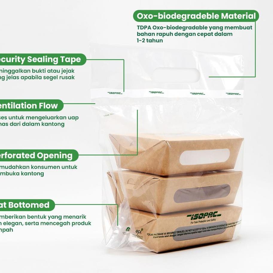 

[PRODUK KABAP] Kantong Bersegel ISOPAC ( 1 Pack isi 50pcs ) Kemasan Plastik - Delivery Bag - Plastik segel JVK