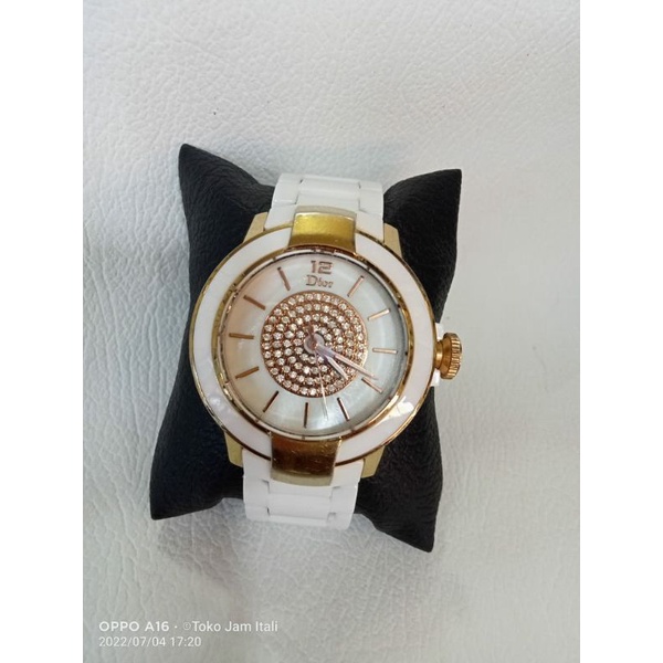 jam wanita keramik dior bekas