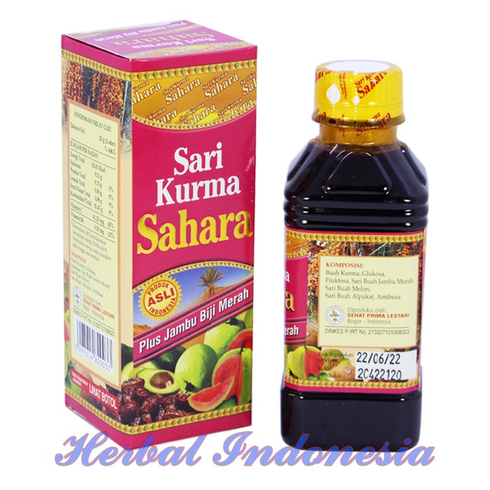 

SARI KURMA SAHARA PLUS JAMBU BIJI MERAH SARI KURMA SAHARA 330GR TERBUTI MANJUR