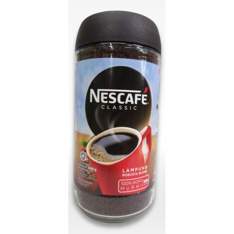 Nescafe Classic Botol 100 / 200gr Kopi Bubuk Tanpa Ampas