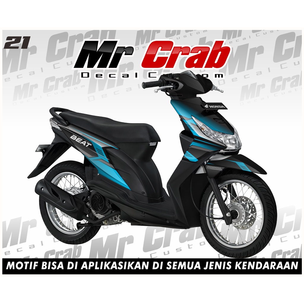 DECAL HONDA BEAT KARBU FULL BODY BEAT LAMA/BEAT OLD DESAIN SIMPLE 21