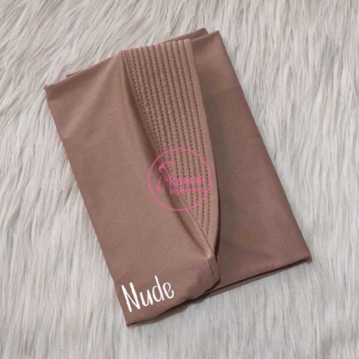 Jilbab Bergo Hamidah Jersey | Bergo Sport Jersey Premium/hijab instan jersey/hijab bergo/bergo hamidah/jilbab polos-Nude