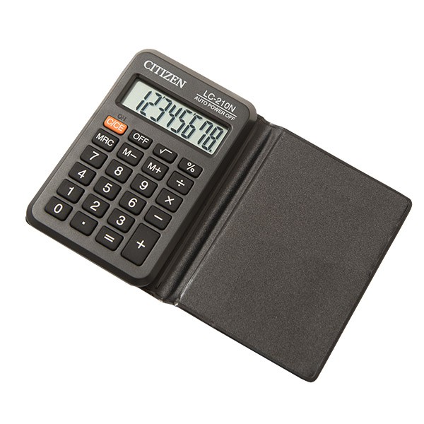 Kalkulator Kecil Saku plus Sarung Tempat / SLD-200N CT-200N LC-210N LC 110 N / Pocket Calculator