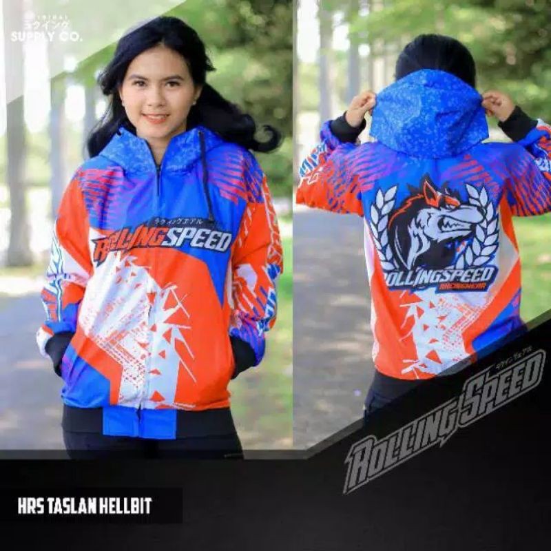 Jaket Racing Printing/ Rolling Speed