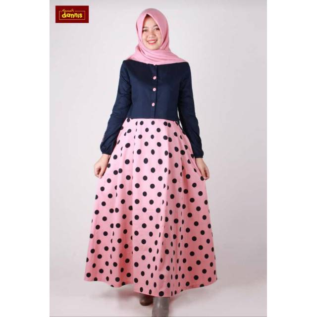 Dannis Abaya Polkadot Pink Terbaru