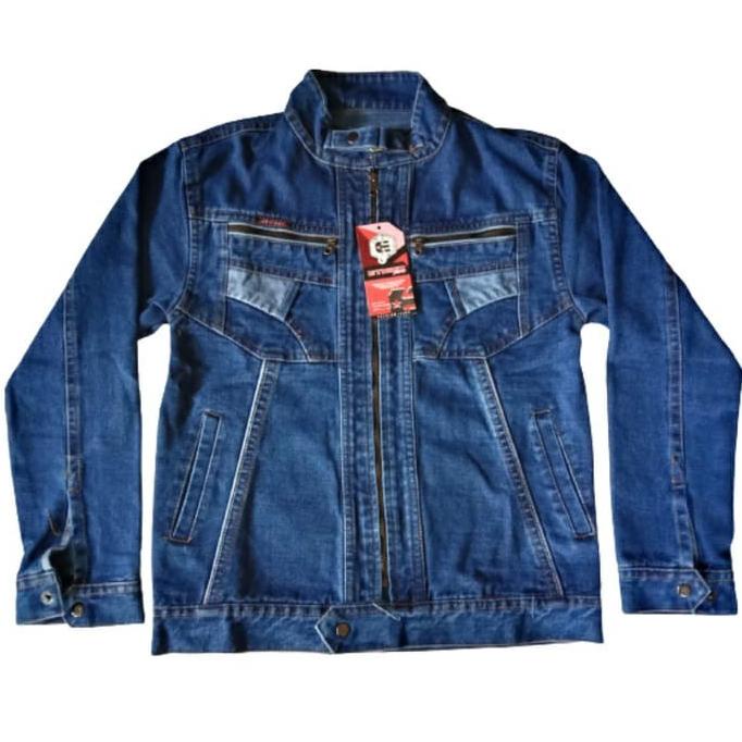 jaket jeans pria jaket denim murah resleting
