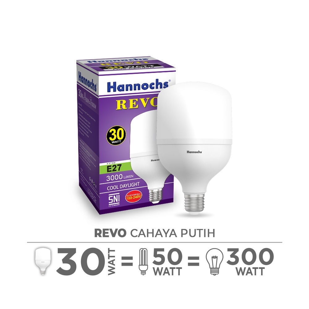 Hannochs Lampu LED Capsule Revo 30 Watt - Cahaya Putih