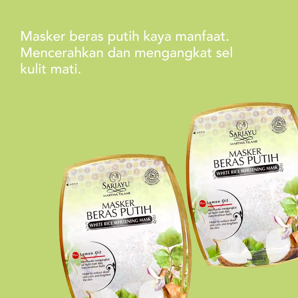 SARIAYU Masker Beras Putih