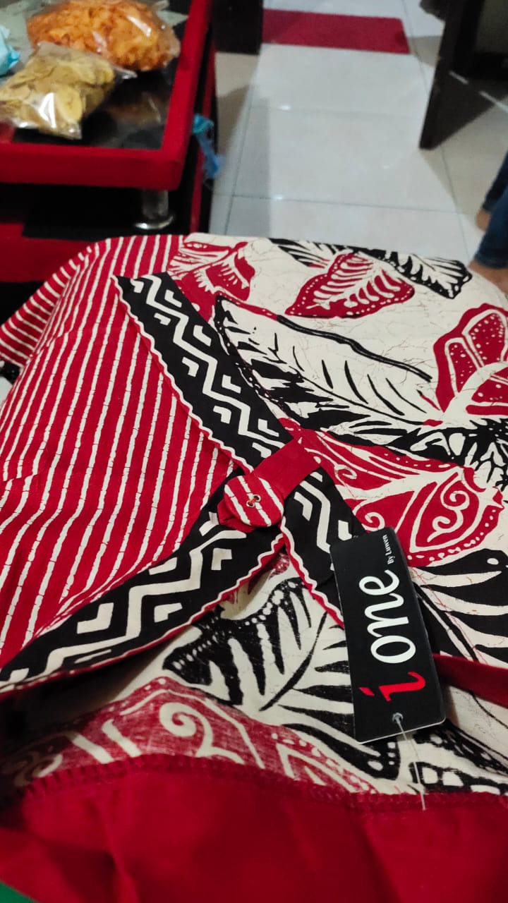 Atasan Blouse Batik Wanita Model Kimono Lengan Panjang / Pendek, 262/267 Vd# Bahan Katun Stretch