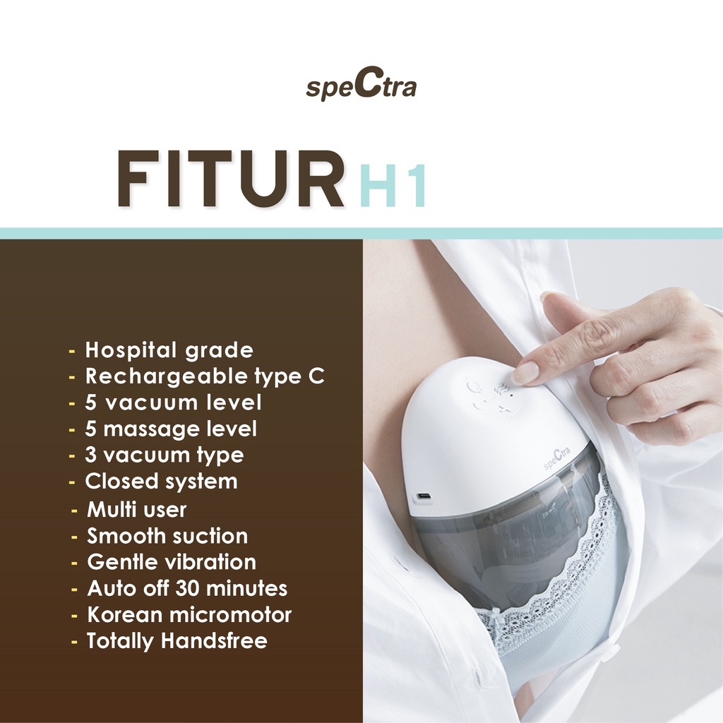 [PAKET HEMAT]SPECTRA WEARABLE H1 PREMIUM / LITE BREASTPUMP [BEST SELLER]