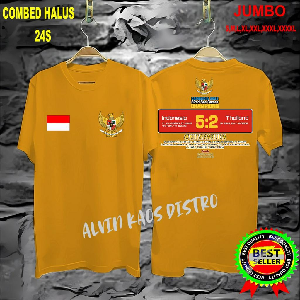 promo kaos sea game db dtf indonesia 5-2 thailand sea game cambodia kaos viral unisex pria dan wanita