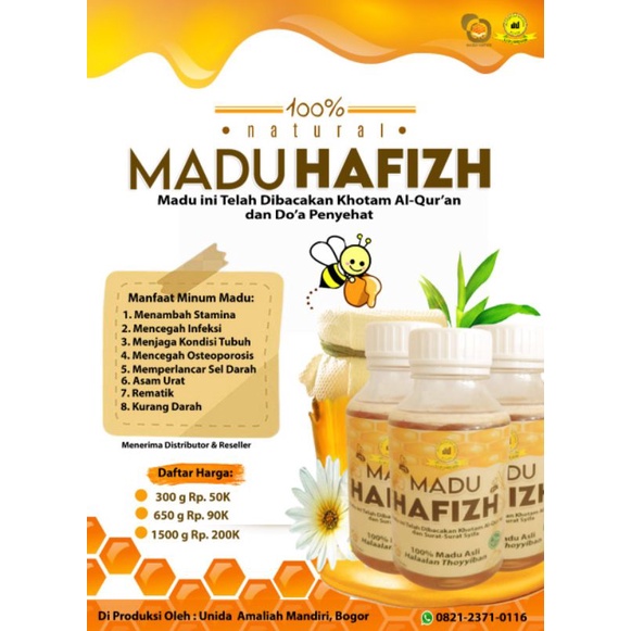 

Madu hafizh 1,5kg