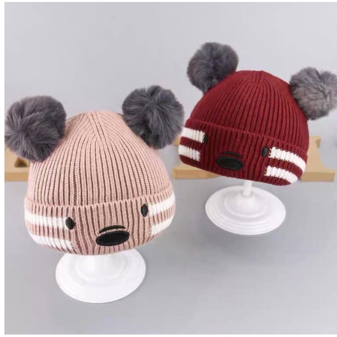 kiddiwear TOPI ANAK TOPI RAJUT POMPOM KOALA TOPI BAYI KOALA RAJUT TP1