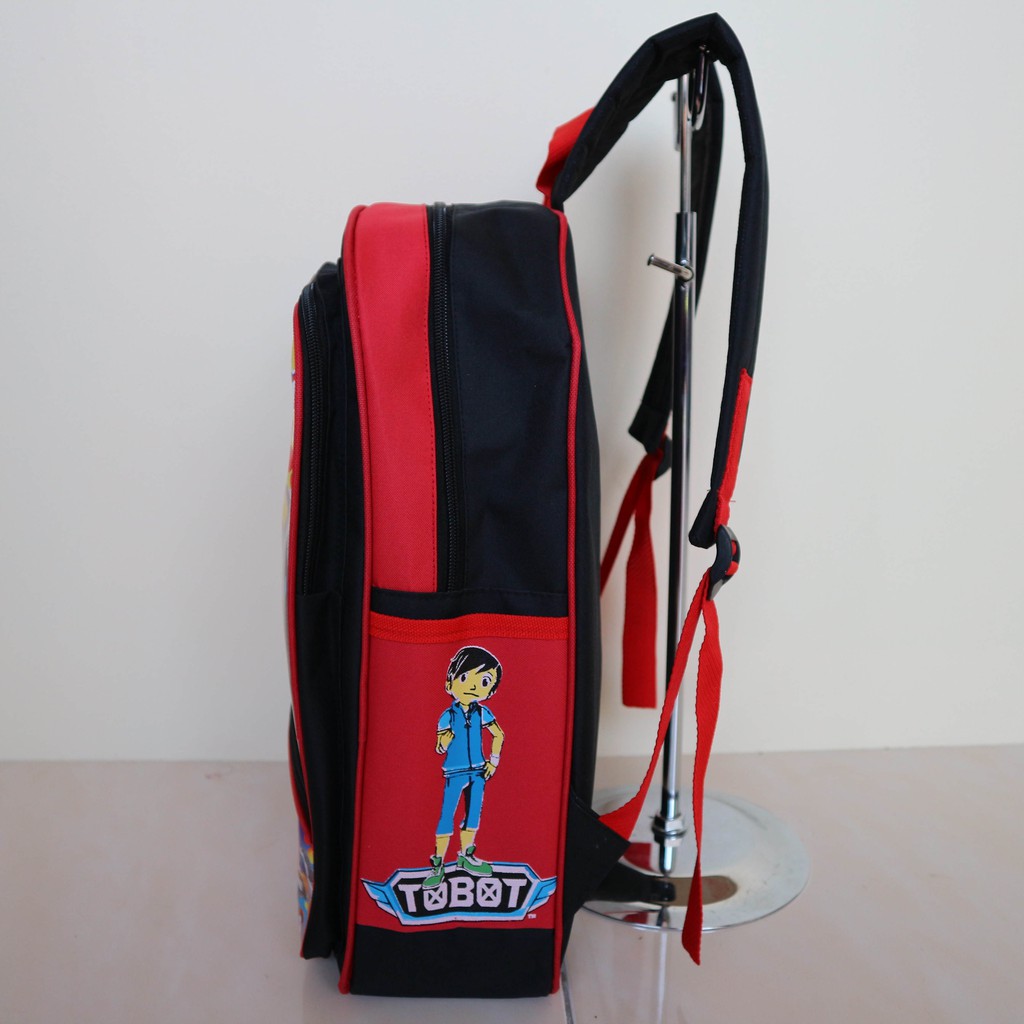 Tas Ransel Punggung Anak Kecil Sekolah Gambar Karakter Tobot Merah TK PAUD SD Bagus Lucu Keren Murah