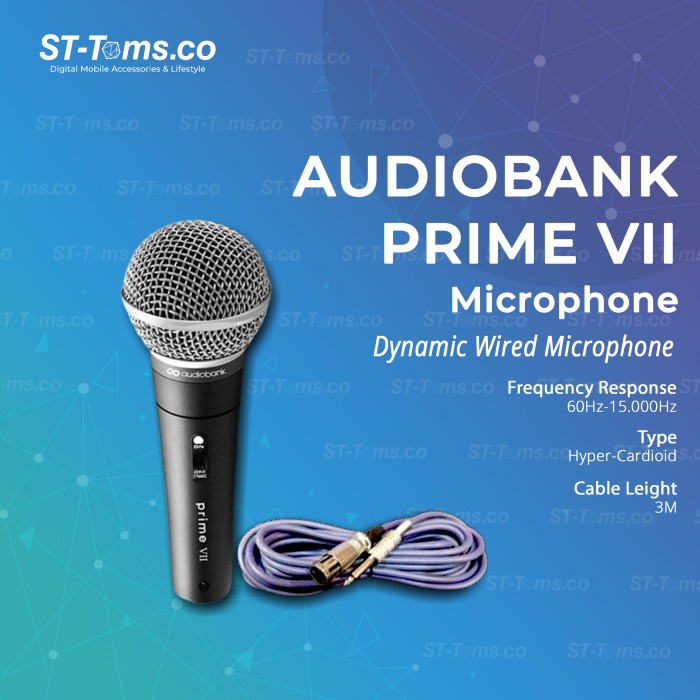 Audiobank Prime VII Karaoke Wired Microphone