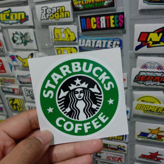 Sticker printing STARBUCKS total pembelian minim harus 20rb