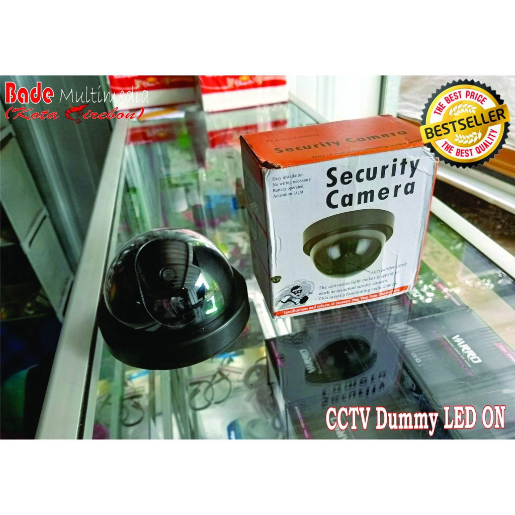 Dummy Kamera CCTV Palsu Mainan LED ON