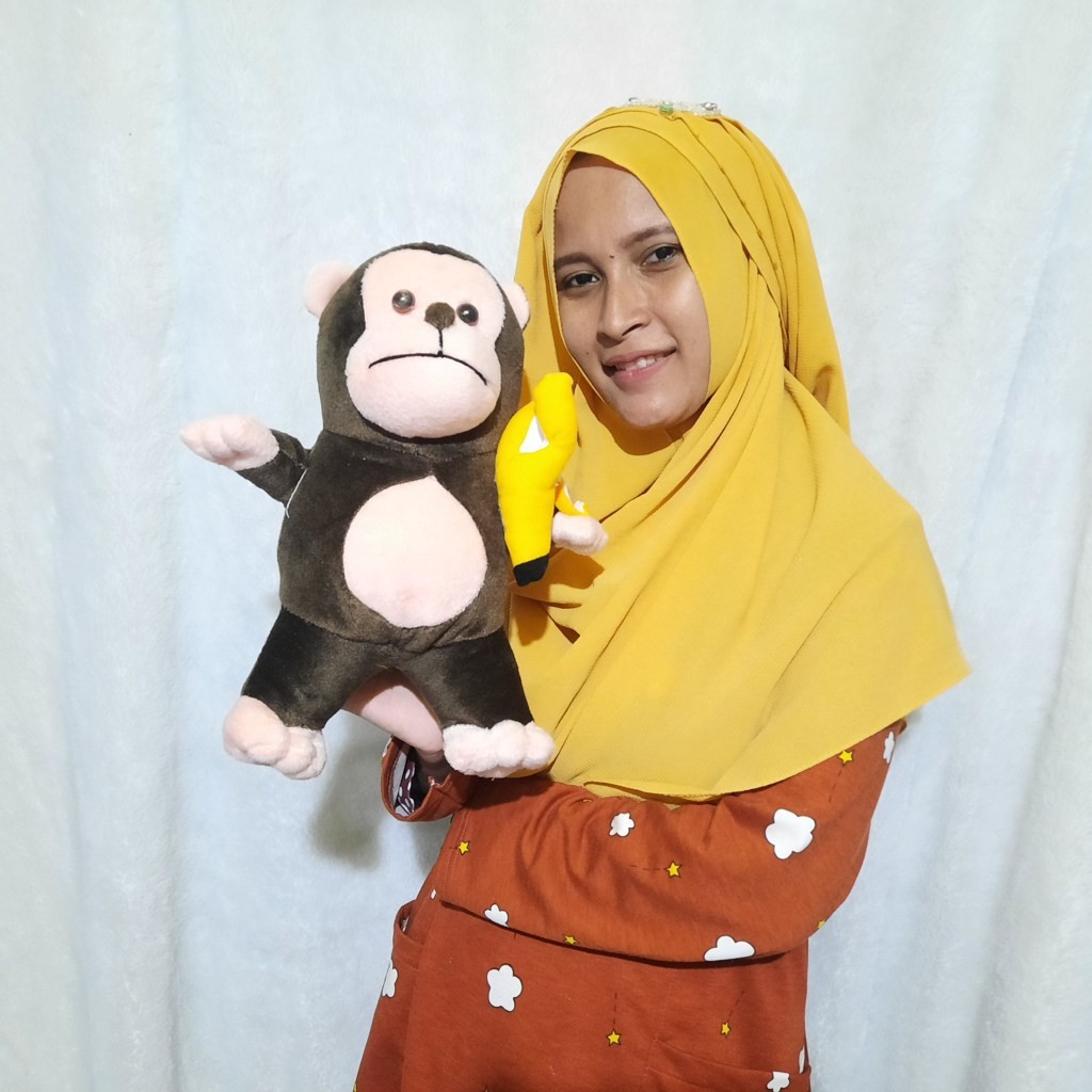 boneka monyet Jos S pisang george pisang