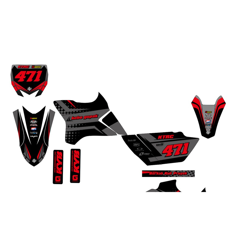 

decal stiker yz 85 yew .. bebas desain