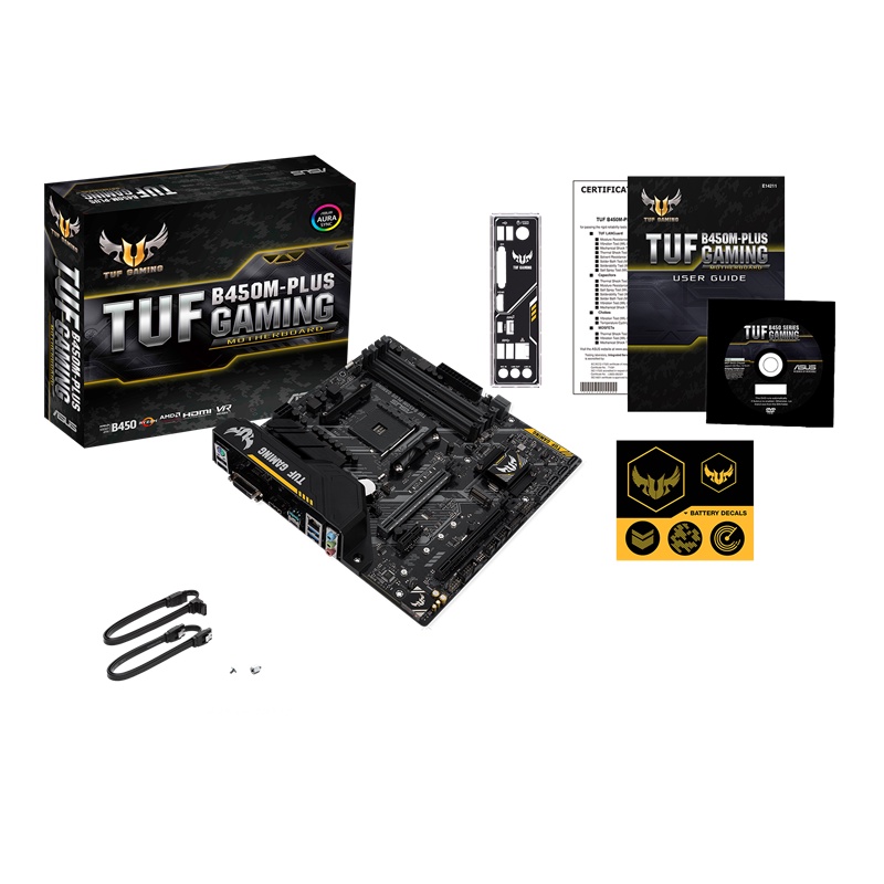 Motherboard ASUS TUF B450M-PLUS GAMING (AM4, B450, DDR4)