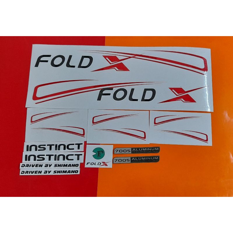 Stiker Sepeda Fold X Instinct