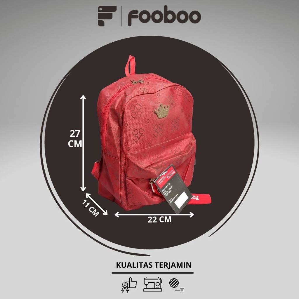 FOOBOO TAS  RANSEL BACKPACK WANITA  KUALITAS PREMIUM