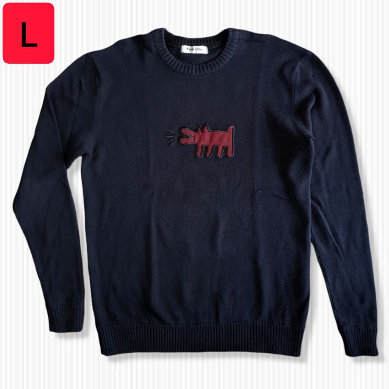 Jaket sweater rajut - knitwear  KEITH HARING