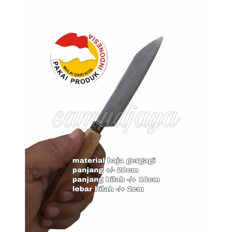 pisau dapur baja 20cm