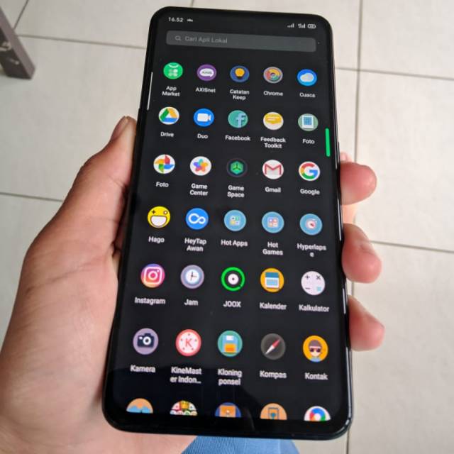 oppo reno 6.4inch ram 6 storage 256 bekas baru 2bulan kondisi mulus kelengkapan kumplit